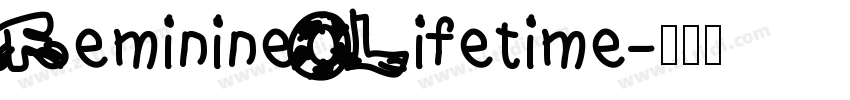 Feminine Lifetime字体转换